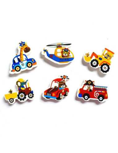 DZIELNYPACJENT.EU|GUMKA SZKOLNA "POJAZDY - 2"|5900733560909