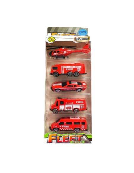 DZIELNYPACJENT.EU|POJAZDY "STRAŻ POŻARNA - 1" - 5 szt.|5901271521209