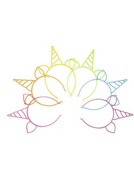 DZIELNYPACJENT.EU|OPASKI DO WŁOSÓW "JEDNOROŻEC - MIX"|5413247000323