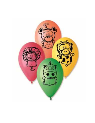 DZIELNYPACJENT.EU|BALONY "ZWIERZĄTKA - 2" - 5 szt.|8021886301847