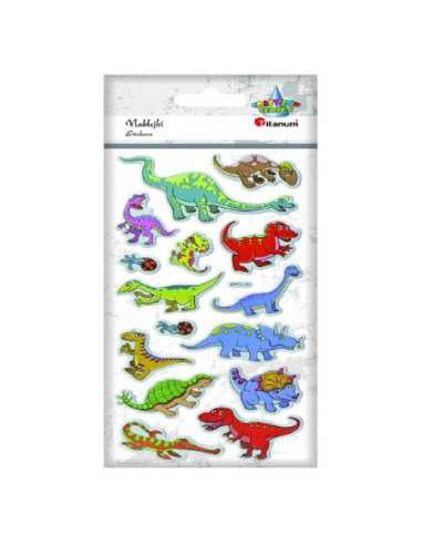 DZIELNYPACJENT.EU|NAKLEJKI WYPUKŁE "DINOZAURY - 1"|5903714507108