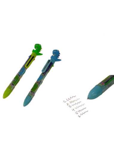 DZIELNYPACJENT.EU|DŁUGOPIS WIELOKOLOROWY "DINO - 4"|5901271583696