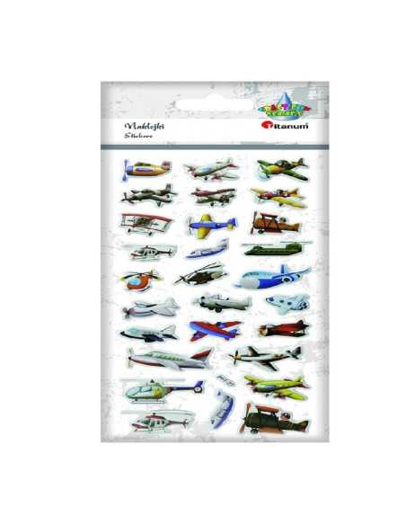 DZIELNYPACJENT.EU|NAKLEJKI WYPUKŁE "SAMOLOTY - 1"|5903714507153