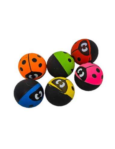 DZIELNYPACJENT.EU|PIŁECZKI KAUCZUKOWE "BIEDRONKA" - 6 szt.|5906245538078