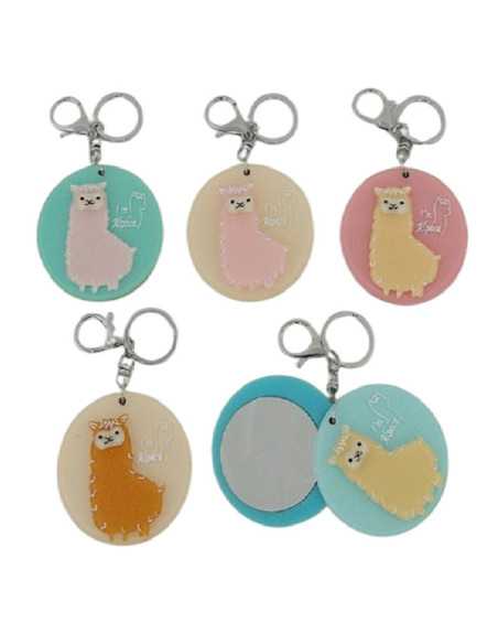 DZIELNYPACJENT.EU|BRELOK LUSTERKO "ALPAKA - LAMA "|5901271501393