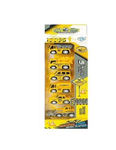 DZIELNYPACJENT.EU|POJAZDY Z NAPĘDEM "HAPPY BUILDING" - 6 szt.|5906245521544