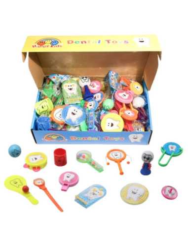 DZIELNYPACJENT.EUZESTAW ZABAWEK I NAGRÓD DLA DZIELNEGO PACJENTA "DENTAL TOYS" - 52 szt.