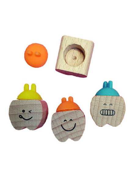 DZIELNYPACJENT.EU|DREWNIANE PUDEŁKO NA MLECZAKI "ZĄBEK - WOOD"|