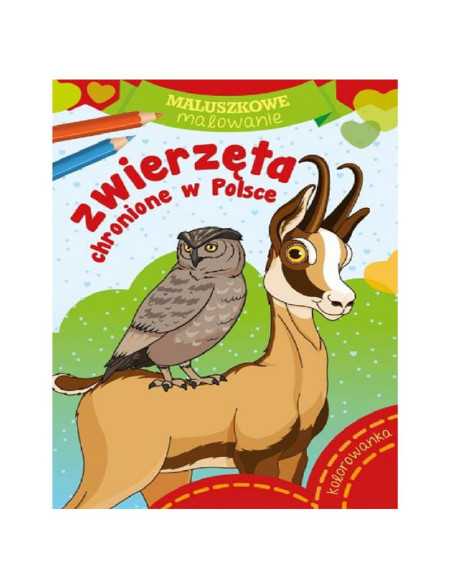 DZIELNYPACJENT.EU|KOLOROWANKA "M-M ZWIERZĘTA CHRONIONE W POLSCE"|9788379159857