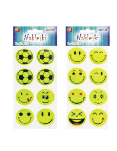 DZIELNYPACJENT.EU|NAKLEJKI ODBLASKOWE "MIX" - 8 szt.|5902150658887