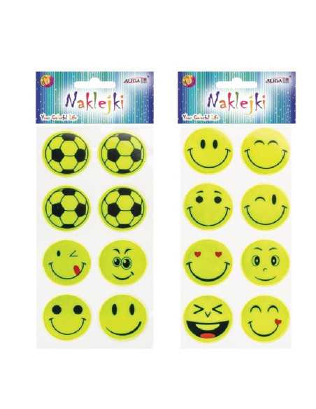 DZIELNYPACJENT.EU|NAKLEJKI ODBLASKOWE "MIX" - 8 szt.|5902150658887