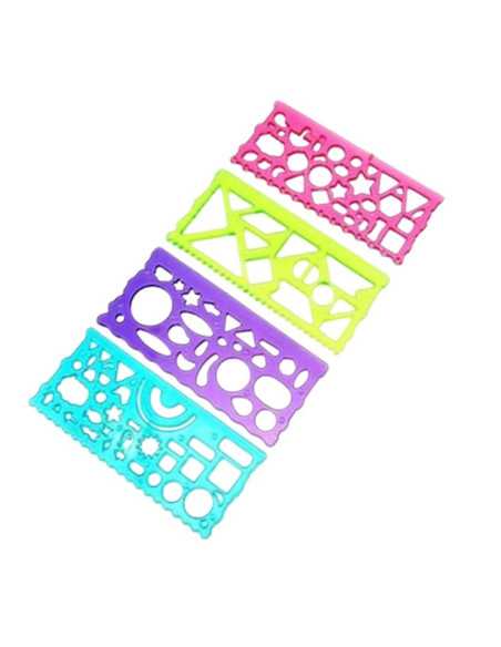 DZIELNYPACJENT.EU|SZABLONY DO RYSOWANIA "MIX" - 2 szt.|5904888060024