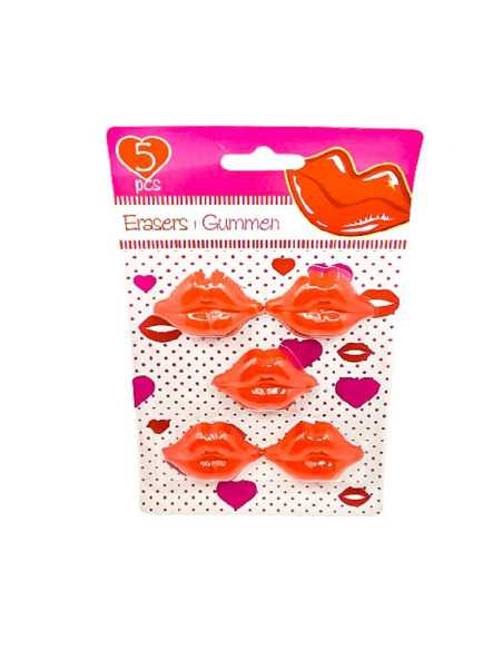 DZIELNYPACJENT.EU|GUMKI SZKOLNE "USTA" - 5 szt.|8718158543660