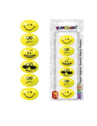 DZIELNYPACJENT.EU|MAGNESY "EMOTKI - 6" - 6 szt.|5907437722329