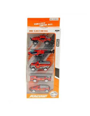 DZIELNYPACJENT.EU|AUTA METALOWE "STRAŻ POŻARNA -POWER" - 5 szt.|5901271566712