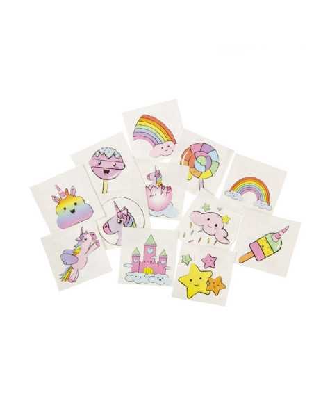 DZIELNYPACJENT.EU|TATUAŻ WODNY "JEDNOROŻEC" - 12 szt.|5413247084835