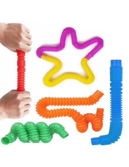 DZIELNYPACJENT.EU|ZABAWKA SENSORYCZNA "TUBA" - 4 szt.|5901271573697