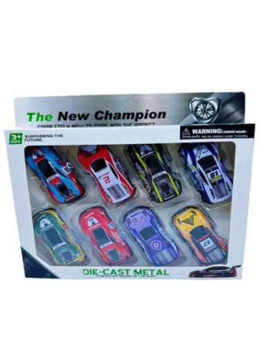 DZIELNYPACJENT.EU|AUTKA METALOWE "THE NEW CHAMPION" - 8 szt.|5902496183920