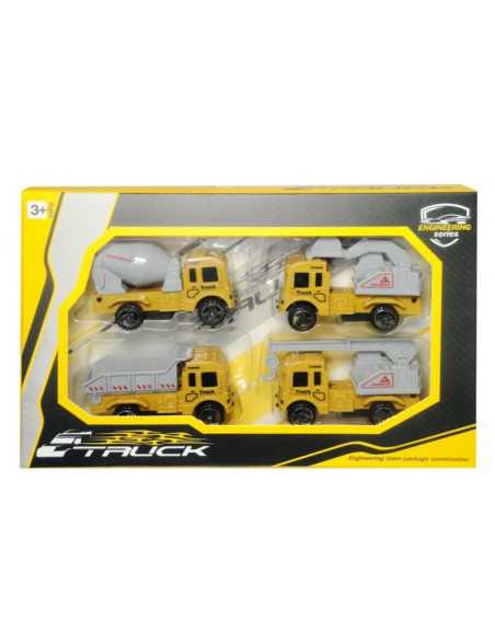 DZIELNYPACJENT.EU|POJAZDY BUDOWLANE "TRUCK" - 4 szt.|5902496183470