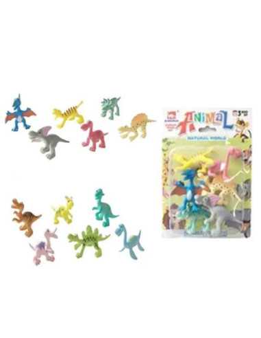 DZIELNYPACJENT.EU|MINI ZWIERZĄTKA "DINOZAURY - BOX" - 6 szt.|5902496185283