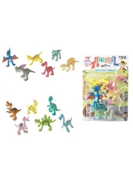 DZIELNYPACJENT.EU|MINI ZWIERZĄTKA "DINOZAURY - BOX" - 6 szt.|5902496185283