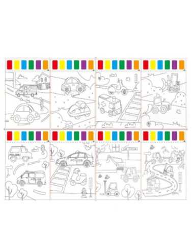 DZIELNYPACJENT.EU|MALOWANKI Z FARBAMI "SAMOCHODY"|5904888090939