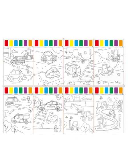 DZIELNYPACJENT.EU|MALOWANKI Z FARBAMI "SAMOCHODY"|5904888090939