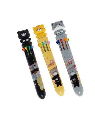 DZIELNYPACJENT.EU|DŁUGOPISY WIELOKOLOROWE "KOTKI - 2"|5901271601758