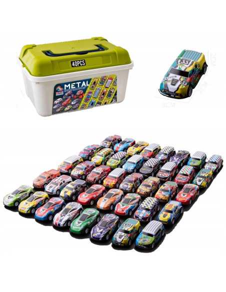 DZIELNYPACJENT.EU|KUFEREK Z METALOWYMI AUTKAMI Z NAPĘDEM - 40 szt.|5902444098375