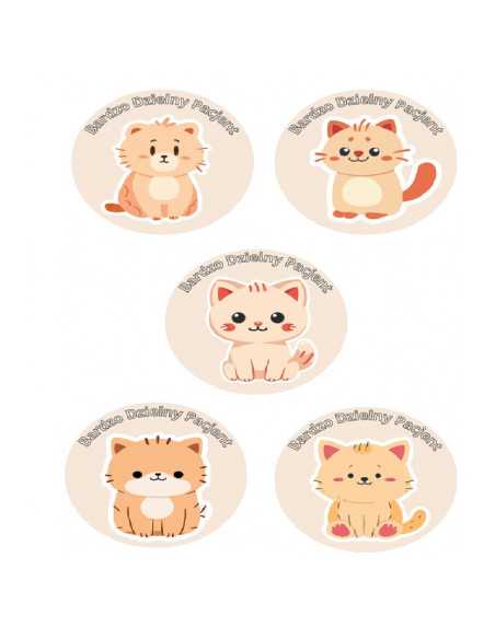 DZIELNYPACJENT.EU|NAKLEJKI DZIELNY PACJENT "SERIA - 6" - 100 szt.|