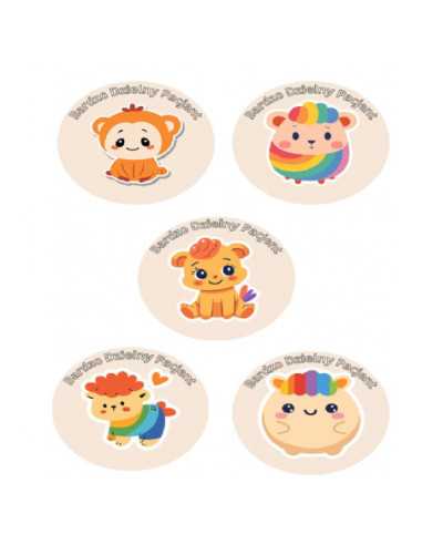 DZIELNYPACJENT.EU|NAKLEJKI DZIELNY PACJENT "SERIA - 7" - 100 szt.|