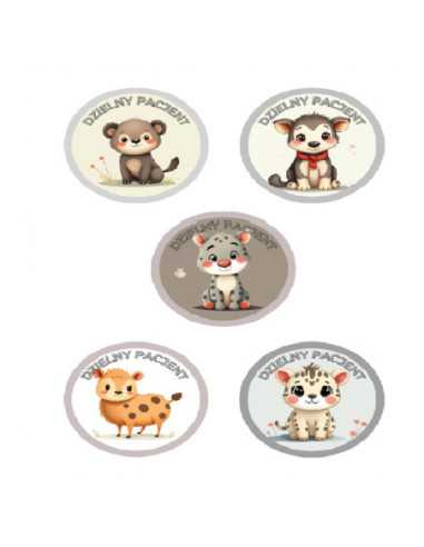 DZIELNYPACJENT.EU|NAKLEJKI DZIELNY PACJENT "SERIA - 8" - 100 szt.|