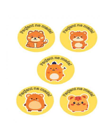 DZIELNYPACJENT.EU|NAKLEJKI DZIELNY PACJENT "SERIA - 15" - 100 szt.|