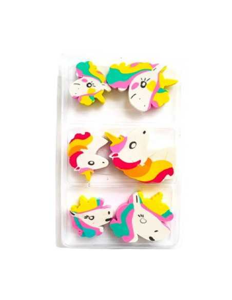 DZIELNYPACJENT.EU|GUMKI SZKOLNE "JEDNOROŻEC - 1" - 6 szt.|5901271500464