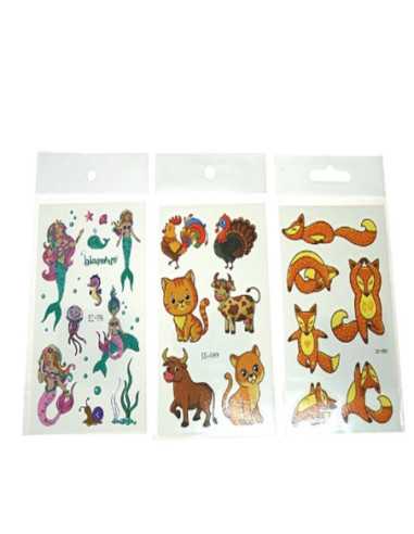 DZIELNYPACJENT.EU|TATUAŻ WODNY "ZWIERZĄTKA - MIX " (ARKUSZ)|5901271574168