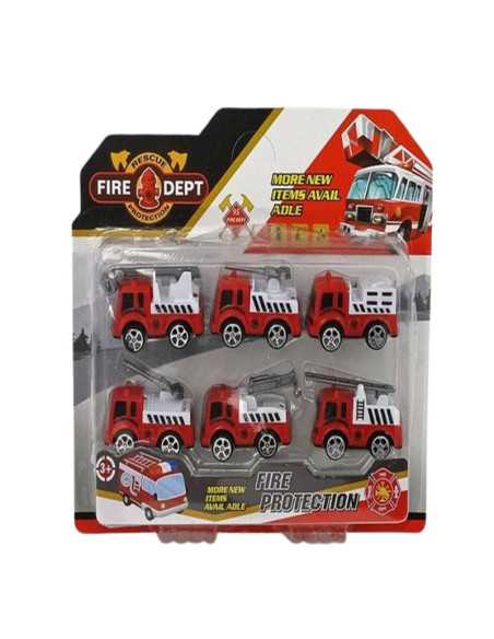 DZIELNYPACJENT.EU|POJAZDY "FIRE - 2" - 6 szt.|5901271470576