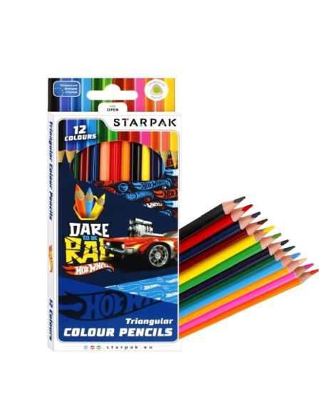 DZIELNYPACJENT.EU|KREDKI OŁÓWKOWE "HOT WHEELS" - 12 szt.|5904335837797