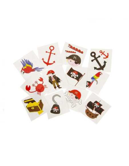 DZIELNYPACJENT.EU|TATUAŻ WODNY "PIRAT-MIX" - 12 szt.|5413247084873