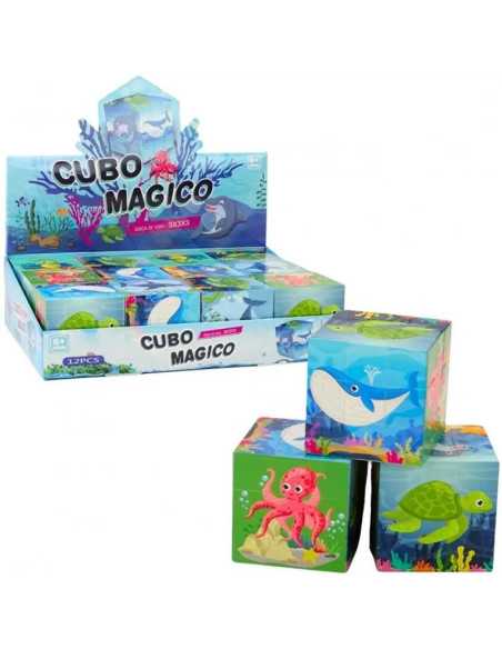 DZIELNYPACJENT.EU|UKŁADANKA KOSTKA "ZWIERZĄTKA MORSKIE"|5901353678203