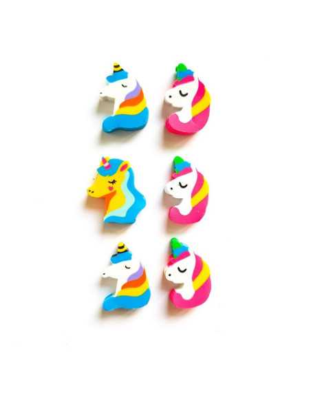 DZIELNYPACJENT.EU|GUMKI SZKOLNE "JEDNOROŻEC - 3" - 6 szt.|5900733558159