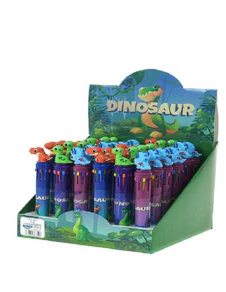 DZIELNYPACJENT.EU|DŁUGOPIS WIELOKOLOROWY "DINO - 6"|5901271556607