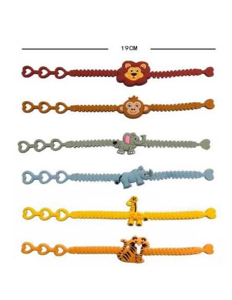 DZIELNYPACJENT.EU|BRANSOLETKA GUMOWA "DZIKIE ZWIERZĘTA"|5413247004192