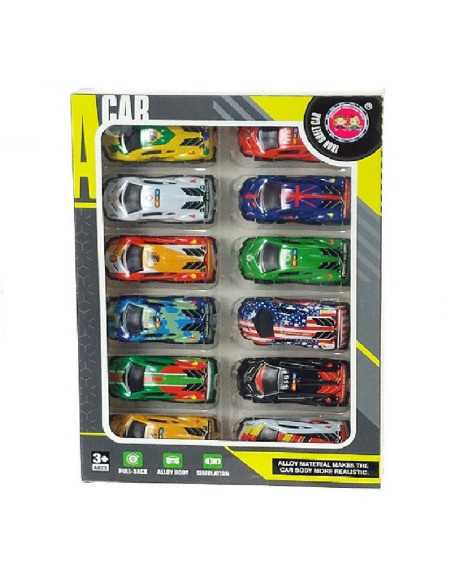 DZIELNYPACJENT.EU|ZESTAW AUTEK METALOWYCH "IRON STREET CAR" - 12 szt.|5901271601185